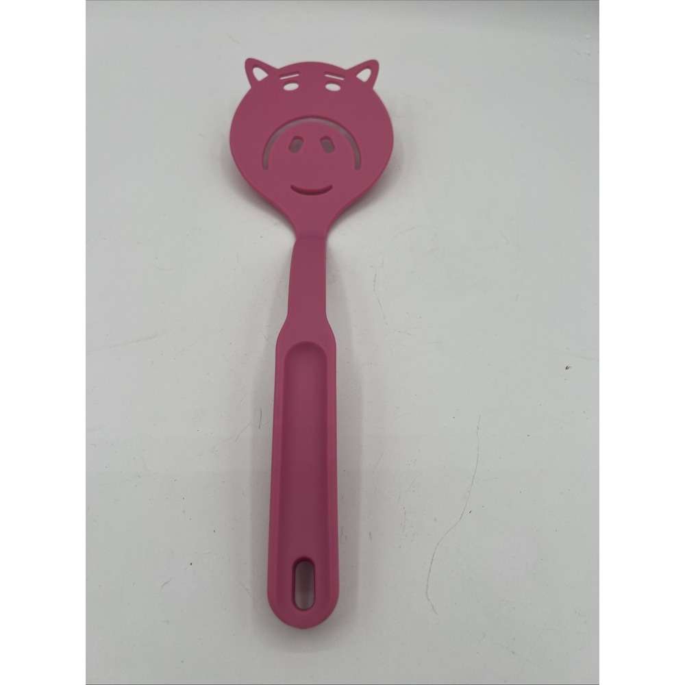 🐷Pampered Chef × Disney Toy Story 4 HAMM Pancake Flipper/Spatula • Pink • EUC🐷